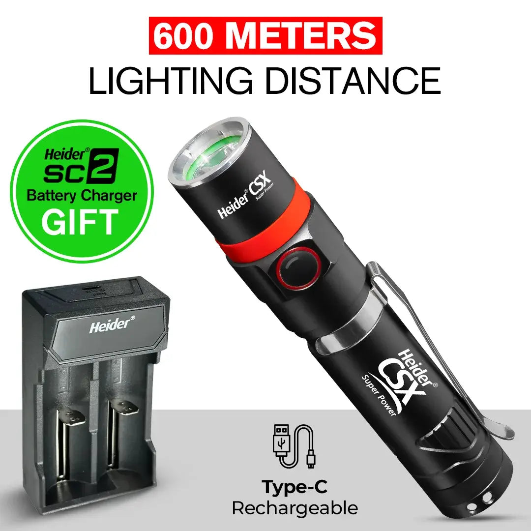 Heider CSX Super Power V4 - 2025 Edition - HDD 5 + 3 Micro-Processor Driver · Dual-Charge (USB-C + Adapter)