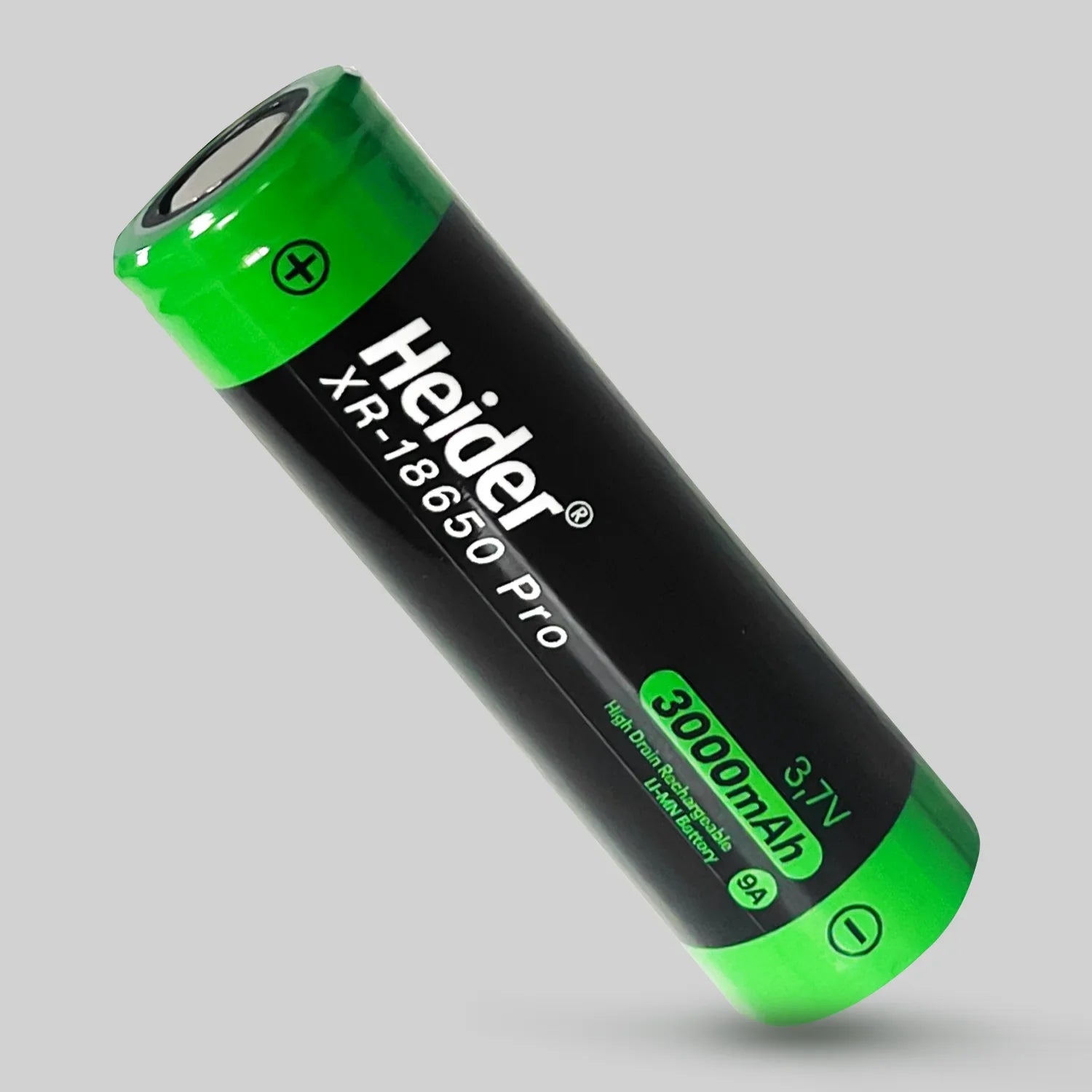 Heider XR-18650 Pro 3000mAh 3.7V High Drain Rechargeable Battery – ROHS and CE Certified