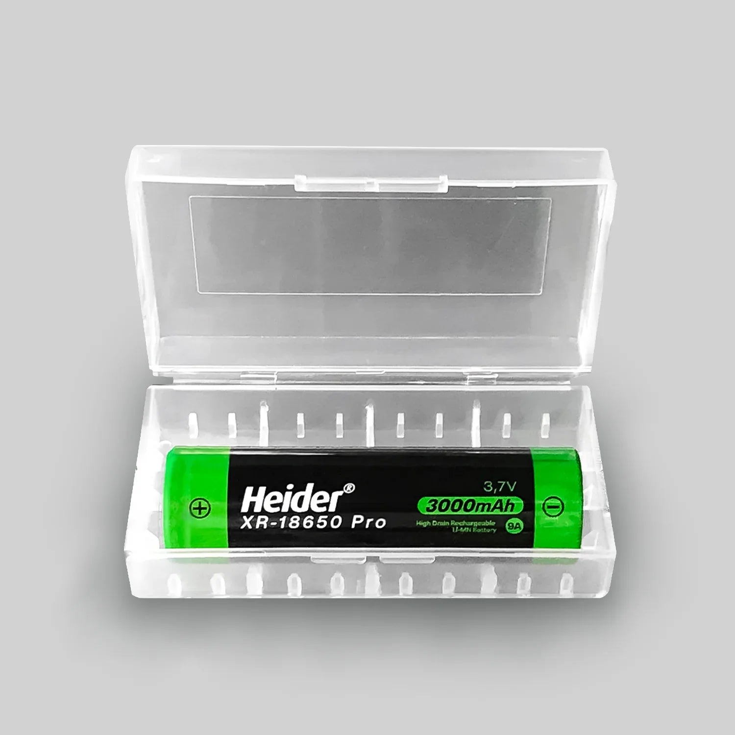 Heider XR-18650 Pro 3000mAh 3.7V High Drain Rechargeable Battery – ROHS and CE Certified